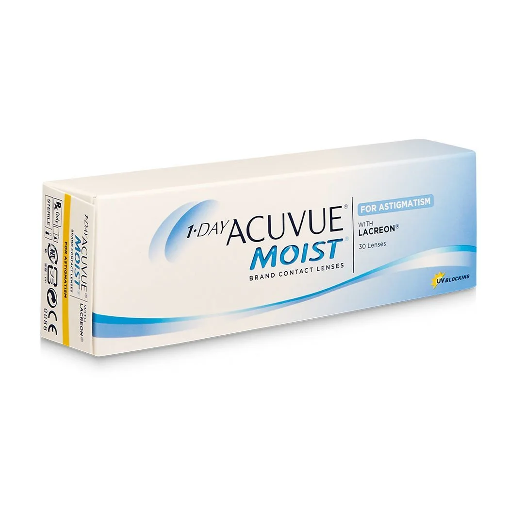 1-day-moist-pack-of-30-a-for-astigmatism.webp Acuvue 1-Day Moist for Astigmatism Contact Lenses – 30 Pack Daily Toric - Image 1