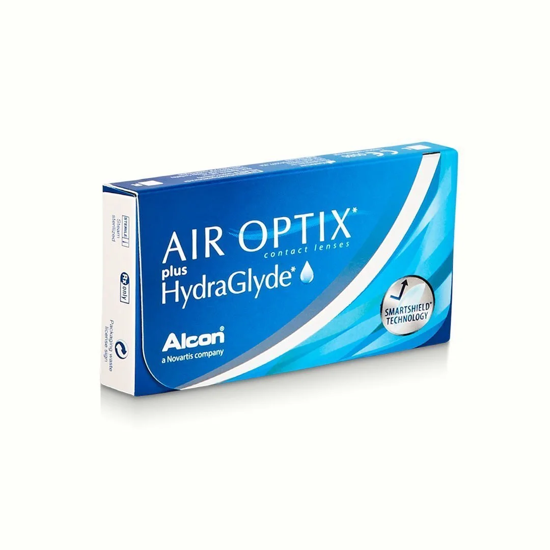 air-optix-plus-hydraglyde-pack-of-6.webp Air Optix Plus Hydraglyde Contact Lenses – 6 Pack Monthly Disposable - Image 1