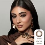 ⁦Amara Color Contact Lenses - Almond⁩ - الصورة ⁦2⁩