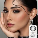 Amara Color Contact Lenses - Charcoal Gray - الصورة 2